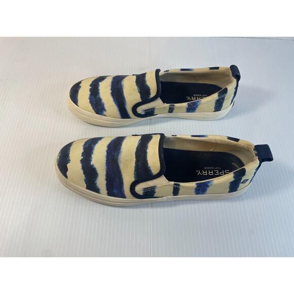 SPERRY STS87169, Women Size 8.5 M, Crest Twin Gore Tie Dye Stripe Navy - Picture 10 of 16